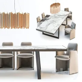 Poliform guest chair opera table